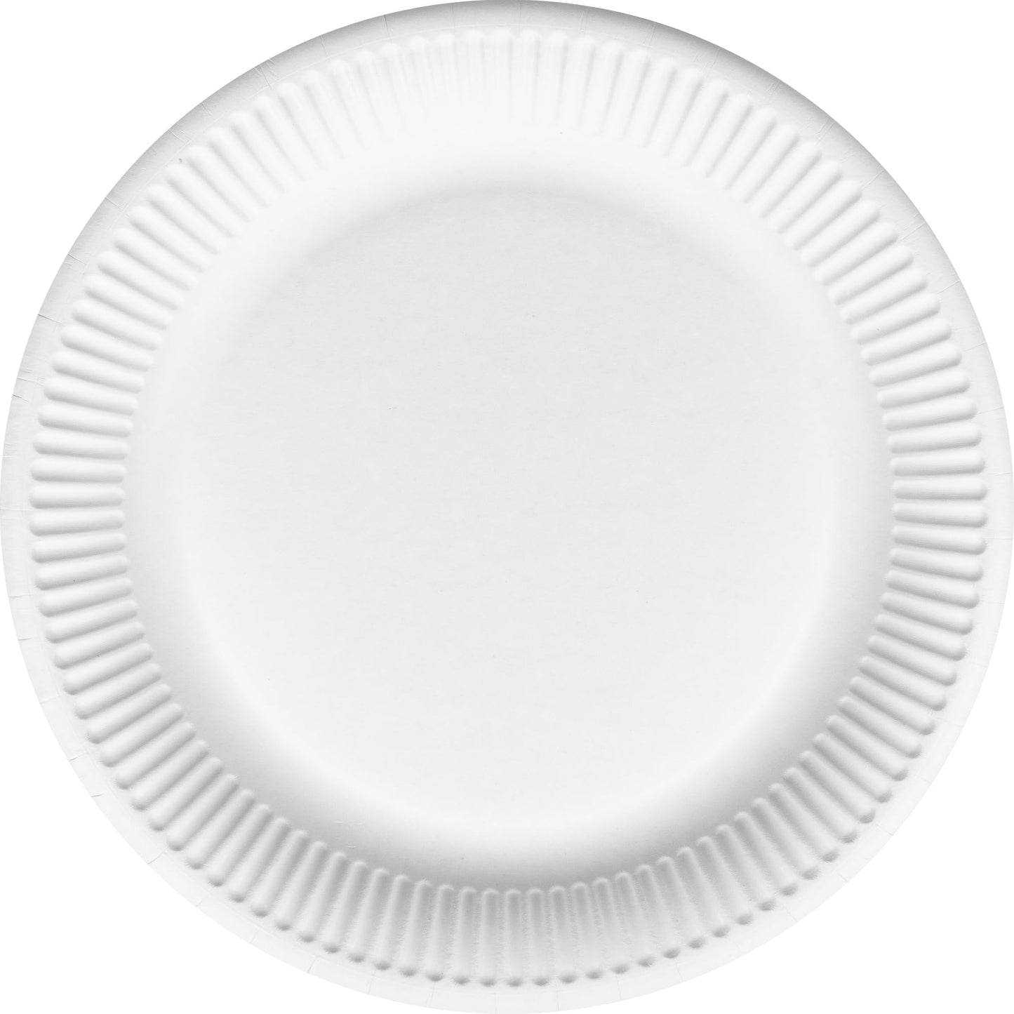Idena 50160 - Piatto Party Bianco, 200 Pezzi,⌀ 23 cm, Certificato FSC, Piatto di Carta 100% compostabile, per Feste, Barbecue e Picnic